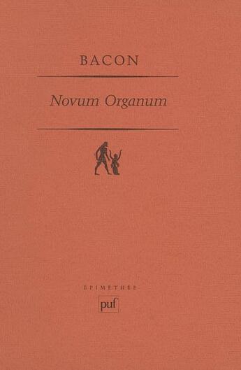 Couverture du livre « Novum organum (2e édition) » de Francis Bacon aux éditions Puf