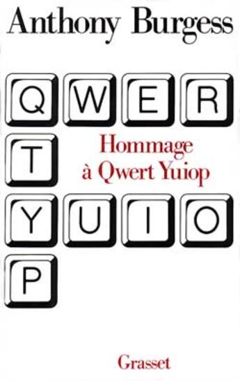 Couverture du livre « Hommage a qwert yuiop » de Burgess-A aux éditions Grasset