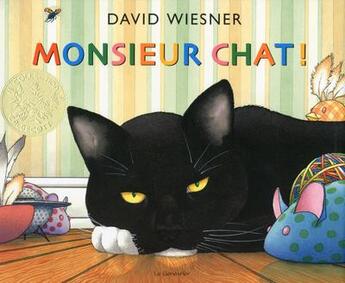 Couverture du livre « Monsieur chat ! » de David Wiesner aux éditions Editions Du Genevrier