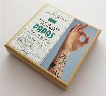 Couverture du livre « Kit tatoo pour le plus beau des papas » de Ines Carratie aux éditions Marabout