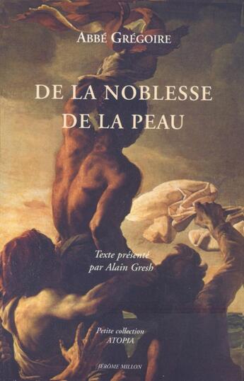 Couverture du livre « De la noblesse de la peau » de Abbe Gregoire aux éditions Millon