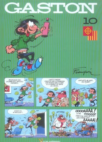 Couverture du livre « Gaston t.10 » de Andre Franquin aux éditions Yoran Embanner