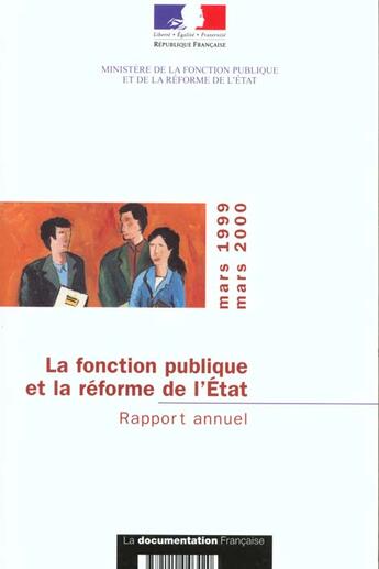 Couverture du livre « La fonction publique et la reforme de l'etat ; rapport annuel » de  aux éditions Documentation Francaise