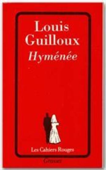 Couverture du livre « Hyménée » de Louis Guilloux aux éditions Grasset