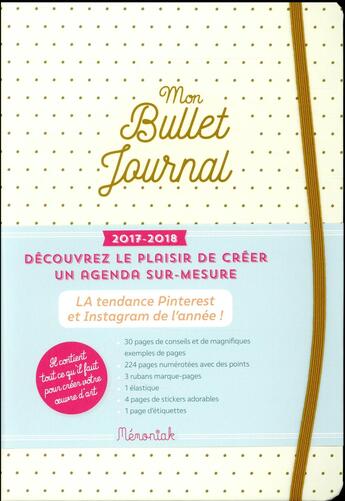 Couverture du livre « Mon Bullet Journal Memoniak 2017-2018 » de Taron-M aux éditions Editions 365