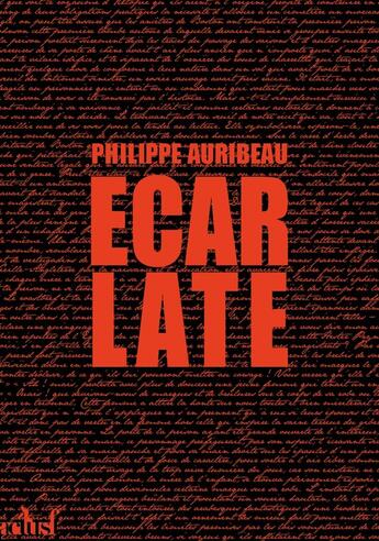 Couverture du livre « Écarlate » de Philippe Auribeau aux éditions Actusf