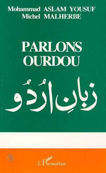 Couverture du livre « Parlons ourdou » de Joanna Shapland aux éditions L'harmattan