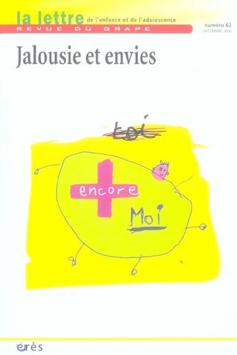 Couverture du livre « Jalousies et envies » de  aux éditions Eres