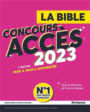 Couverture du livre « La Bible accès (édition 2023) » de Franck Attelan aux éditions Studyrama