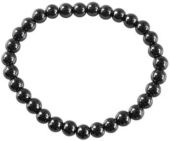 Couverture du livre « Bracelet perles rondes hematite ; 6 mm (lot de 3) » de  aux éditions Dg-exodif