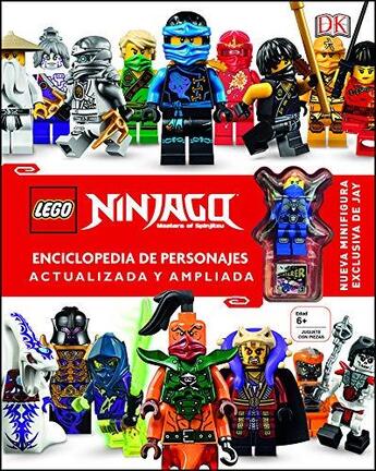 Couverture du livre « Lego Ninjago - masters of Spinjitzu ; encyclopedia de personajes actualizada y ampliada » de  aux éditions Dk Children