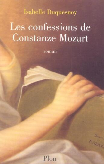 Couverture du livre « Les confessions de constanze mozart - vol01 » de Isabelle Duquesnoy aux éditions Plon