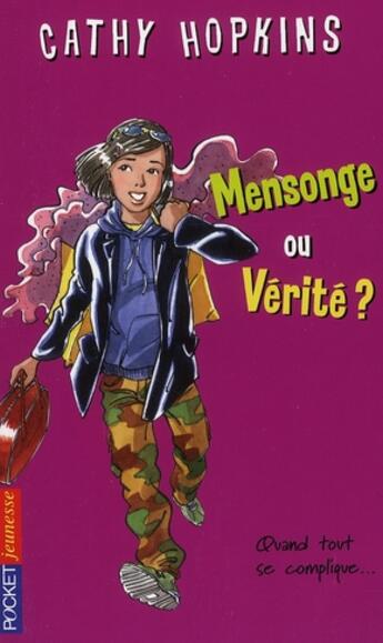 Couverture du livre « Filles - tome 34 mensonge ou verite ? - vol34 » de Hopkins Cathy aux éditions Pocket Jeunesse