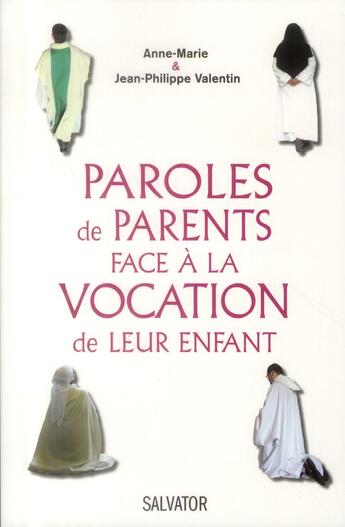 Couverture du livre « Prêtres, religieux, religieuses ; paroles de parents de A à Z » de  aux éditions Salvator