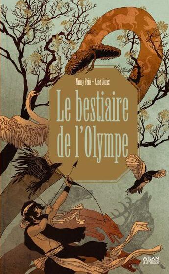 Couverture du livre « Le bestiaire de l'Olympe » de Anne Jonas et Nancy Pena aux éditions Milan