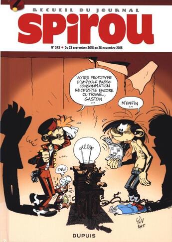 Couverture du livre « Recueil Spirou n.343 » de  aux éditions Dupuis