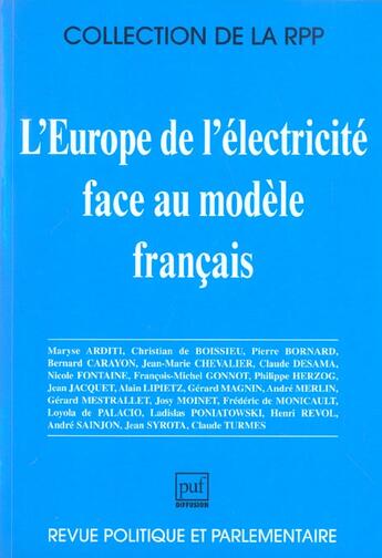 Couverture du livre « L'Europe de l'électricité face au modèle français » de  aux éditions Puf