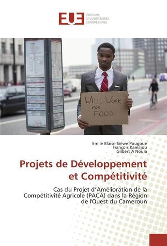 Couverture du livre « Projets de developpement et competitivite » de  aux éditions Editions Universitaires Europeennes