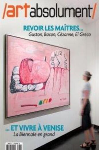 Couverture du livre « Art absolument n 78 revoir les maitres juillet/aout 2017 » de  aux éditions Art Absolument