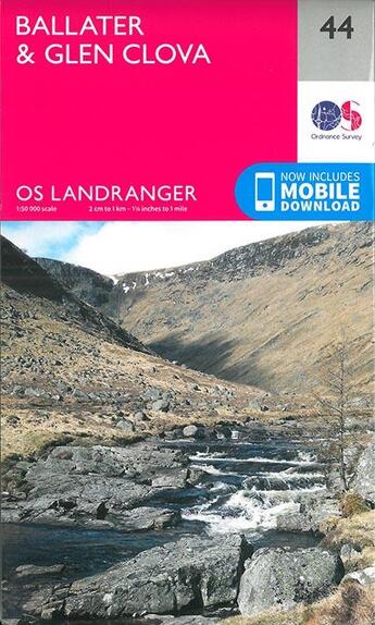 Couverture du livre « Ballater & glen clova » de  aux éditions Ordnance Survey