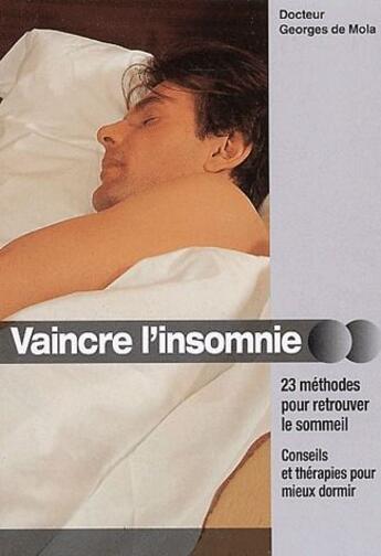 Couverture du livre « Vaincre l'insomnie » de Georges De Mola aux éditions De Vecchi