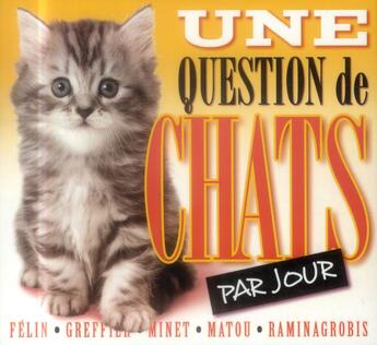 Couverture du livre « Une question de chats par jour (édition 2015) » de  aux éditions Hugo Image