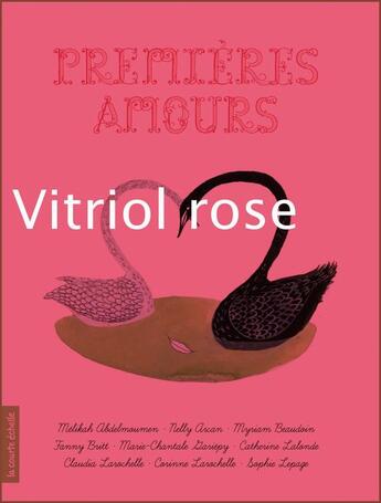 Couverture du livre « Premières amours ; vitriol rose » de Marie-Chantale Gariepy et Julie Morstad aux éditions La Courte Echelle