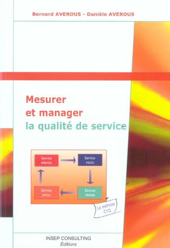 Couverture du livre « Mesurer et manager la qualite de service (édition 2004) » de Averous Bernard aux éditions Eyrolles