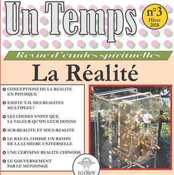 Couverture du livre « Un temps t.3 ; la réalité » de  aux éditions Eclosion