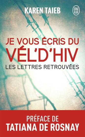 Couverture du livre « Je vous écris du Vel' d'Hiv » de Karen Taieb aux éditions J'ai Lu