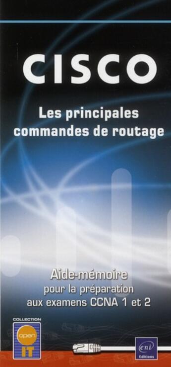 Couverture du livre « Cisco ; les commandes de routage » de Francois Grelier aux éditions Eni