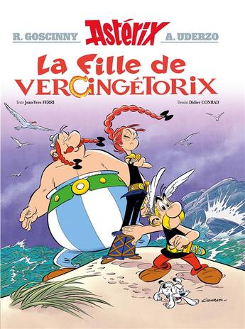 Couverture du livre « Astérix Tome 38 : la fille de Vercingétorix » de Didier Conrad et Jean-Yves Ferri aux éditions Albert Rene
