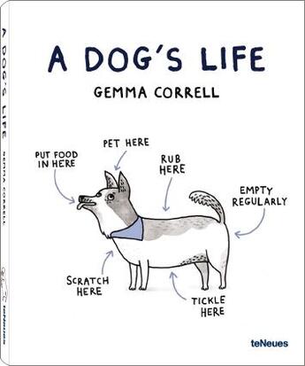 Couverture du livre « A dog's life » de Gemma Correll aux éditions Teneues - Livre