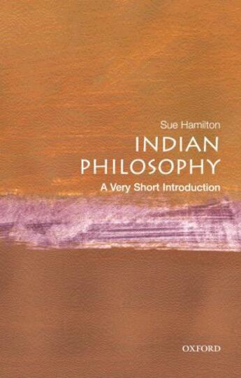 Couverture du livre « Indian Philosophy: A Very Short Introduction » de Hamilton Sue aux éditions Oup Oxford