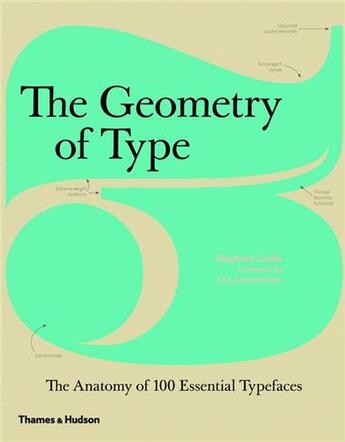 Couverture du livre « The geometry of type (hardback) » de Stephen Coles aux éditions Thames & Hudson