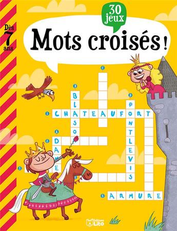 Couverture du livre « Livre jeux mot croises » de  aux éditions Lito