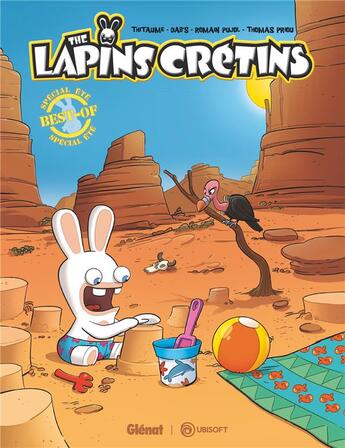 Couverture du livre « The Lapins Crétins : best of : spécial été n°1 » de Fabrice Ravier aux éditions Glenat