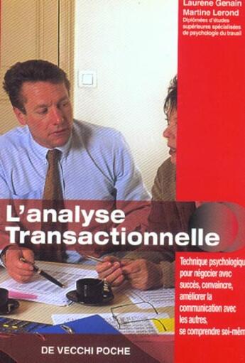 Couverture du livre « L'analyse transactionnelle » de Martine Lerond aux éditions De Vecchi