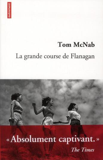 Couverture du livre « La grande course de flanagan » de Dougier/Mcnab aux éditions Autrement