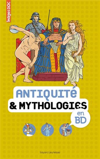 Couverture du livre « Antiquité et mythologies en BD » de  aux éditions Bayard Jeunesse