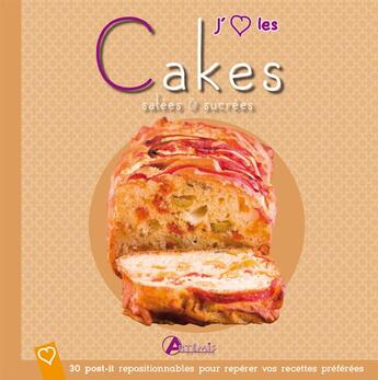 Couverture du livre « J'aime les cakes » de  aux éditions Artemis