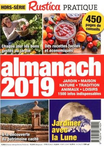 Couverture du livre « Almanach Rustica pratique hors-série ; une année de conseils jardin-maison (édition 2019) » de  aux éditions Rustica