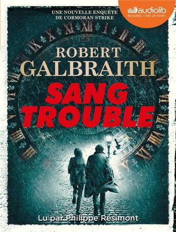 Couverture du livre « Les enquetes de cormoran strike - troubled blood - sang trouble - livre audio 4 cd mp3 » de Robert Galbraith aux éditions Audiolib