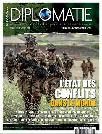 Couverture du livre « Diplomatie gd n 54 l?etat des conflits dans le monde - decembre 2019 / janvier 2020 » de  aux éditions Diplomatie