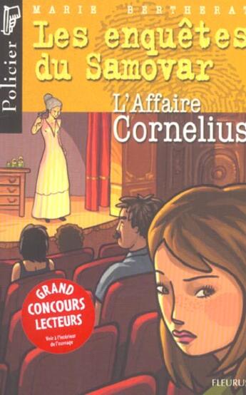 Couverture du livre « L'affaire cornelius » de Marie Bertherat aux éditions Fleurus