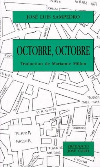 Couverture du livre « Octobre, octobre » de Sampedro/Millon aux éditions Corti