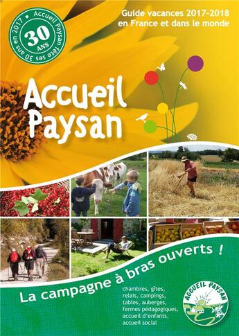 Couverture du livre « Guide vacances (édition 2017/2018) » de Accueil Paysan aux éditions Accueil Paysan