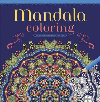 Couverture du livre « Mandala coloring » de  aux éditions Chantecler