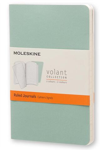 Couverture du livre « Assortiment de deux cahiers volants - format de poche - ligne - couverture souple (2 nuances de vert » de Moleskine aux éditions Moleskine Papet