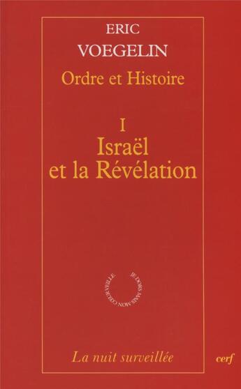 Couverture du livre « Ordre et histoire i » de Voegelin E aux éditions Cerf